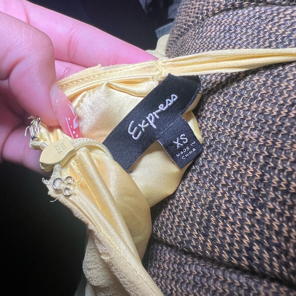 Express Golden Yellow Dress
